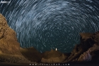 Star Trails over the Princess of Hope near Ormara in Balochistan in Pakistan at night