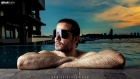 Mazher portfolio shoot against sun in daylight using strobes in the swimming pool 2