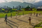 play time of locals at Arang Kel in Azad Kashmir Pakistan