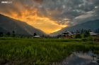 A beautiful sunset at ArangKel in Azad Kashmir Pakistan