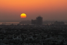 Karachi City and a Sunset