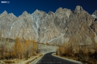 Road to the Pasu Cones in Hunza Gilgit Baltistan Paskitan